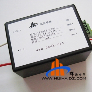 DC12V输入 0-6KV 0-正6000V输出 1mA 高压电源模块0.01%输出精度