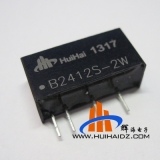 电源模块24V转12V DC-DC隔离非稳压输出 B2412S-2W